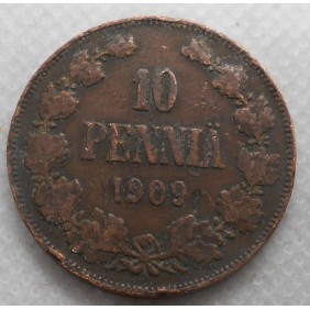 FINLAND 10 Pennia 1909