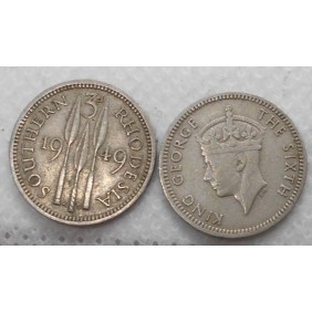 SOUTHERN RHODESIA 3 Pence 1949