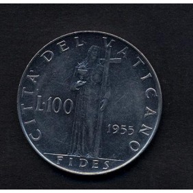VATICANO 100 Lire 1955