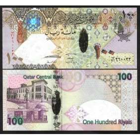 QATAR 100 Riyals 2007 Hybrid