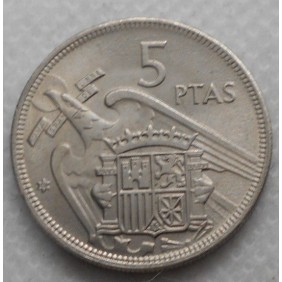 SPAIN 5 Pesetas 1957 (68)