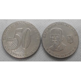 ECUADOR 50 Centavos 2000 E....