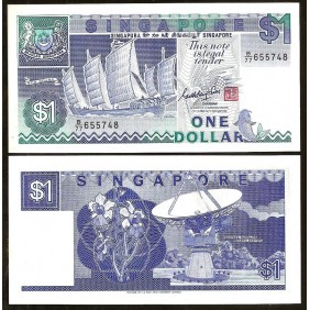 SINGAPORE 1 Dollar 1987