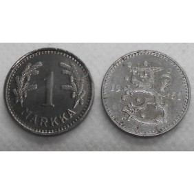 FINLAND 1 Markka 1951 iron