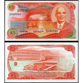 MALAWI 5 Kwacha 1988
