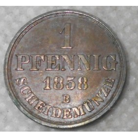 HANNOVER 1 Pfennig 1858 B