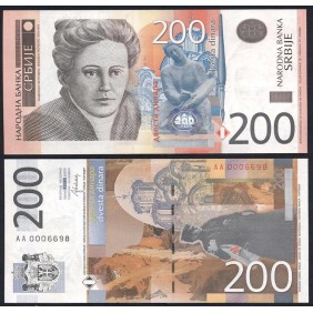 SERBIA 200 Dinara 2013