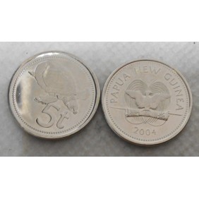 PAPUA NEW GUINEA 5 Toea 2004