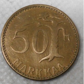 FINLAND 50 Markkaa 1956