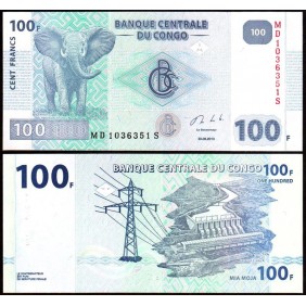 CONGO DEMOCRATIC 100 Francs...