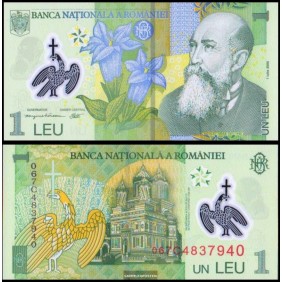 ROMANIA 1 Leu 2006 Polymer