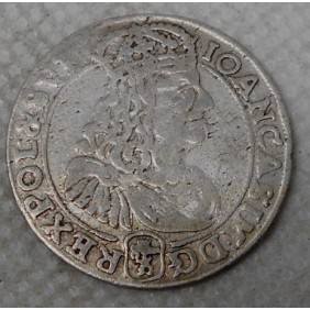 POLAND 6 Groschen 1667 TLB...