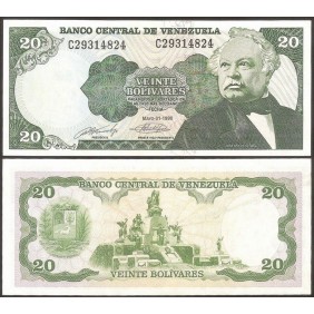 VENEZUELA 20 Bolivares 1990