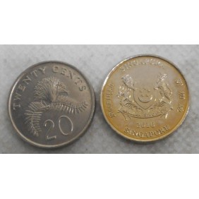 SINGAPORE 20 Cents 2010