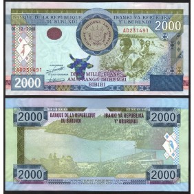 BURUNDI 2000 Francs 2008