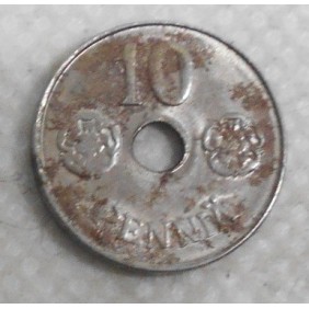 FINLAND 10 Pennia 1943 iron...