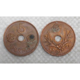 FINLAND 5 Pennia 1943