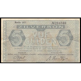 NETHERLANDS 5 Gulden 1944