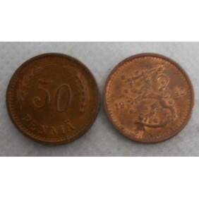 FINLAND 50 Pennia 1942