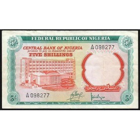 NIGERIA 5 Shillings 1968