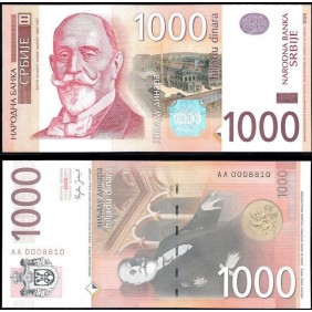 SERBIA 1000 Dinara 2006 Low...
