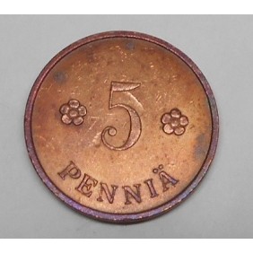 FINLAND 5 Pennia 1930