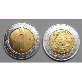 MEXICO 1 Peso 2017 Bimetallic