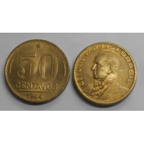 BRAZIL 50 Centavos 1944 G....