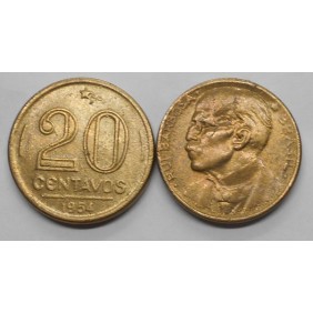 BRAZIL 20 Centavos 1954 R....