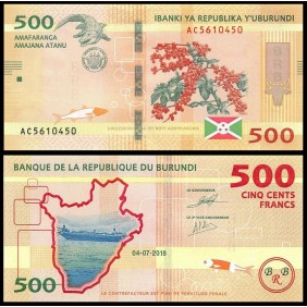 BURUNDI 500 Francs 2018