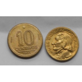 BRAZIL 10 Centavos 1953 J....