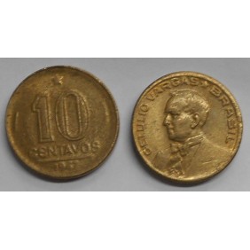 BRAZIL 10 Centavos 1947 G....