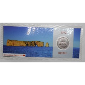 CANADA 25 Cents 1992 Quebek...