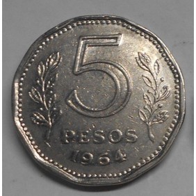ARGENTINA 5 Pesos 1964