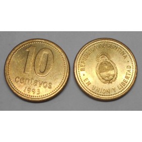 ARGENTINA 10 Centavos 1993