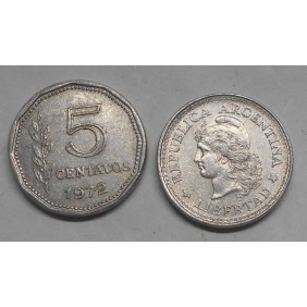 ARGENTINA 5 Centavos 1972