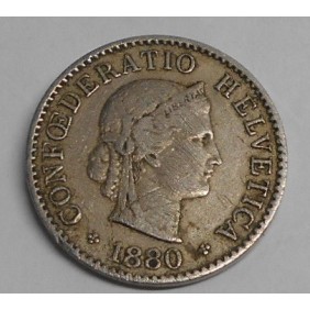 SWITZERLAND 5 Rappen 1880