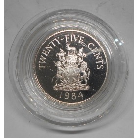 BERMUDA 25 Cents 1984 375th...