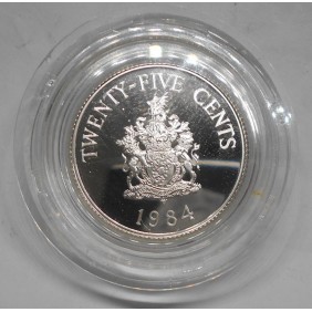 BERMUDA 25 Cents 1984 375th...