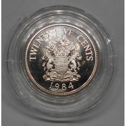 BERMUDA 25 Cents 1984 375th...