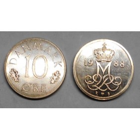 DENMARK 10 Ore 1988