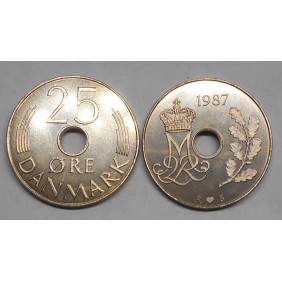 DENMARK 25 Ore 1987