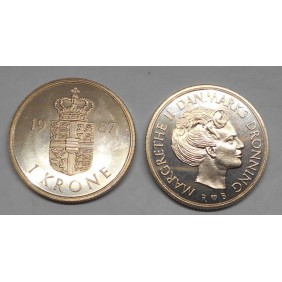 DENMARK 1 Krone 1987