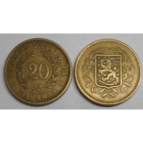 FINLAND 20 Markkaa 1935