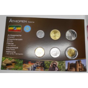 ETHIOPIA Set 5 coins 2008/10