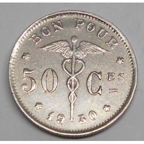 BELGIUM 50 Centimes 1930...