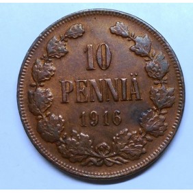 FINLAND 10 Pennia 1916