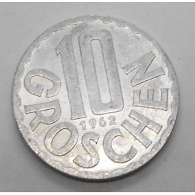 AUSTRIA 10 Groschen 1962