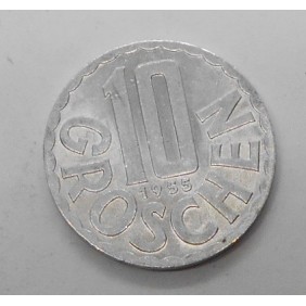 AUSTRIA 10 Groschen 1955