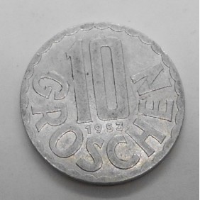 AUSTRIA 10 Groschen 1953